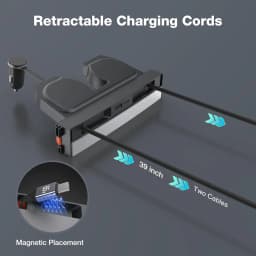 For Tesla Model Y Juniper 2026 Retractable Center Console USB Hub Model 3 Highland Phone Charger Fast Charging Docking Station