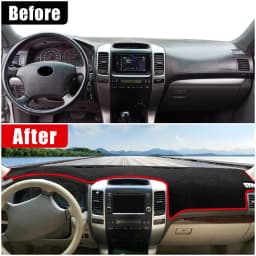 For Toyota Land Cruiser Prado 120 J120 2003-2006 2007 2008 2009 Car Dashboard Cover Avoid Light Pad Anti-UV Carpets Non-Slip Mat
