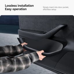 YZ Car Door Side Storage Box For Tesla Model Y 3 YL Juniper Highland Door Organizer Tray Trash Can Interior Accessories