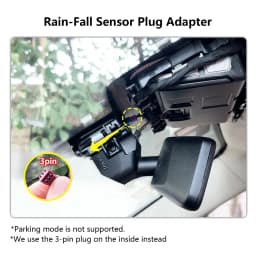 Mangoal Dash Cam Power Adapter For BMW With 3-Pin Rain Sensor Port Mirror Camera Type-C Mini Micro USB Interface Plug and Play