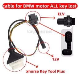 BM ALL Key Lost Programming Cable for BM W K1600gt F750GS R1250GS C400X S1000RR 4D 8A AKL Programming without Remove ELV Lock