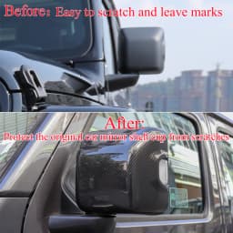 Car Rearview Mirror Protector Cover Side Mirror Shell with Ligtht Model for Jeep Wrangler JL 4XE 2018-2024 Exterior Accessories