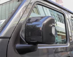 Car Rearview Mirror Protector Cover Side Mirror Shell with Ligtht Model for Jeep Wrangler JL 4XE 2018-2024 Exterior Accessories