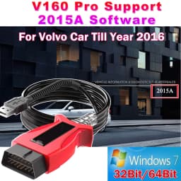V165 V160 JSR JLR SDD for Volvo 2014D 2015A for Toyota TIS Techstream 18.00.008 J2534 OBD2 Scanner Cable Support Till 2016