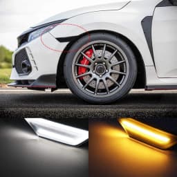 Car Sidemarker Lamps Front Side Marker Light Kit Turn Signal Light For Honda Civic 2016-2020