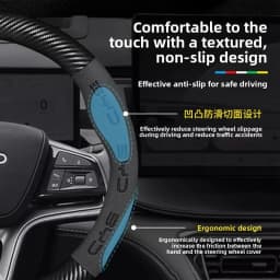 For BYD Tang, Song, Yuan, Ming, Qin PLUS, Han EV, Yuan Pro, Frigate 07, Dolphin, car, suede steering wheel cover