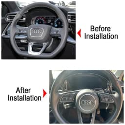 Aluminum Steering Wheel Paddle Shifter Extension For Audi A3(Type 8Y) 2019+ A1 A6(C8) A7 A8 S6 S7,2020+ A4/S4 (B9) S8 S4,2021+