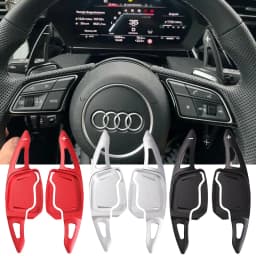 Aluminum Steering Wheel Paddle Shifter Extension For Audi A3(Type 8Y) 2019+ A1 A6(C8) A7 A8 S6 S7,2020+ A4/S4 (B9) S8 S4,2021+