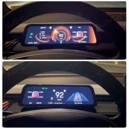 VJOYCAR 9.66 inches Instrument Display for New Model Y Juniper Model YL Dashboard with Air Outlet for Tesla All Model 3 Y