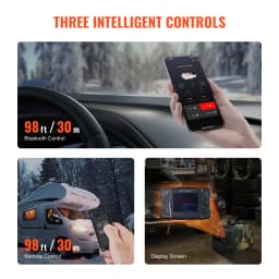 SucceBuy 8KW Car Heater 12V/24V All in One Diesel Air Heater Bluetooth/Display/CO Alarm Horizontal Diesel Heater for Vehicle RV