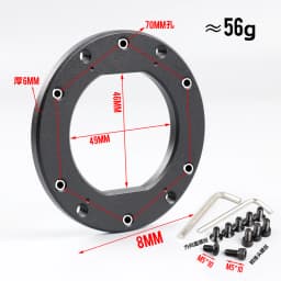 1X 70mm 6 Bolt Pattern for Fanatec QR2 and QR2 Pro QR1 Adapter Plate for Steering Wheels
