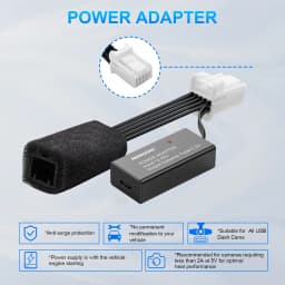 Mangoal Dash Cam Power Adapter For Mazda 6 CX3 CX5 CX9 CX30 CX50 MX30 (Model A/B/C) Plug and Play Type-C Mini Micro USB Adapter