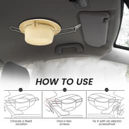 Stainless Steel Car Cowboy Hat Rack for Automotive Truck Heavy Duty Multi-Functional Car Western Hat Holder With Built in Spring