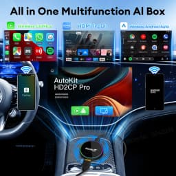 NEW CarlinKit HD2CP Pro CarPlay To HDMI Wireless Android Auto CarPlay 3-In-1 Smart Car Box Plug and Play 2K Video Streaming Box