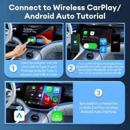 NEW CarlinKit HD2CP Pro CarPlay To HDMI Wireless Android Auto CarPlay 3-In-1 Smart Car Box Plug and Play 2K Video Streaming Box