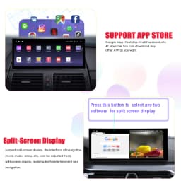 Android 16 for BENZ C CALSS W205 GLC 2015 - 2018 Intelligent System Car Video Multimedia Player GPS Navigation 4G QLED Screen BT
