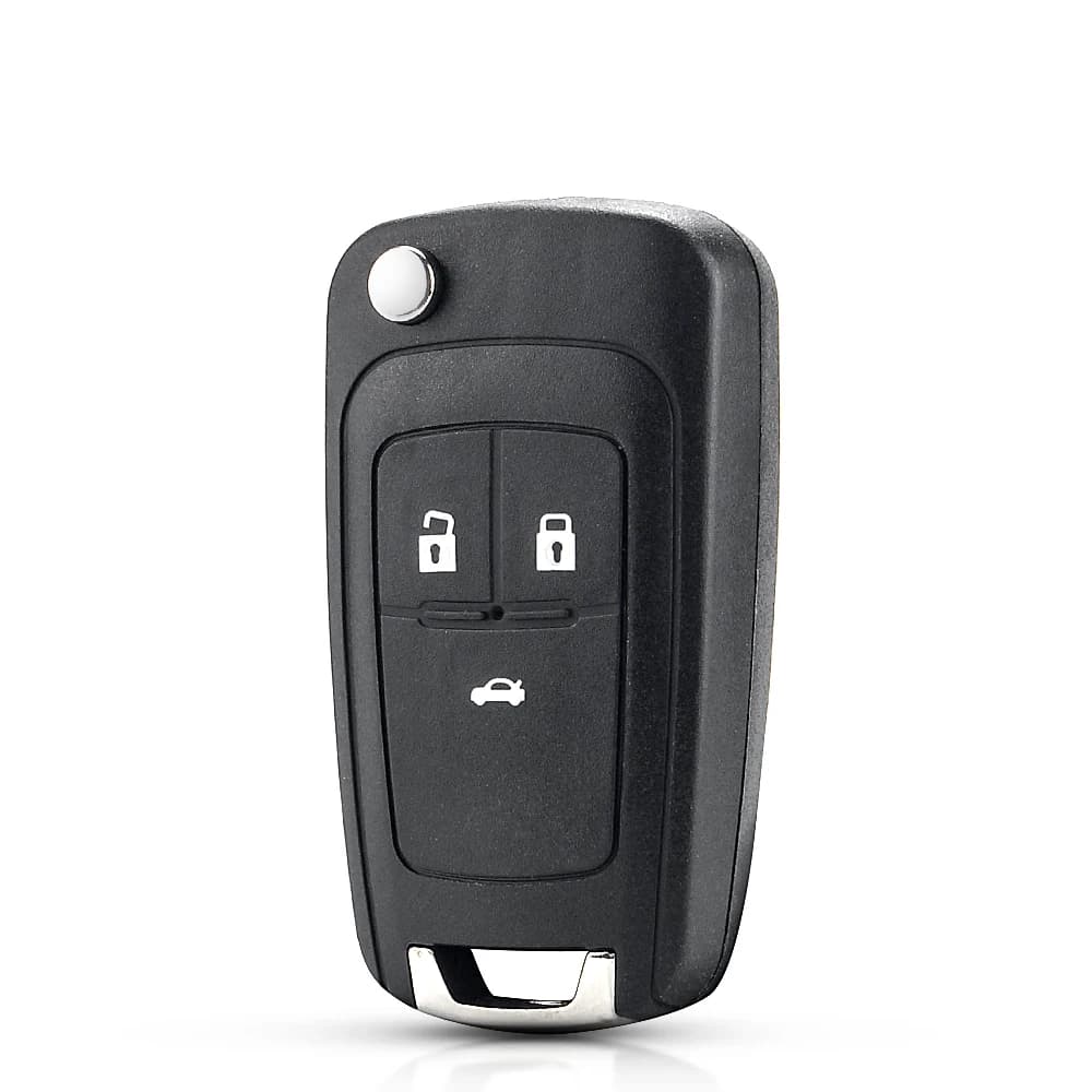 KEYYOU 10pcs/Lot 3 Buttons Flip Folding Key Shell Case Fob For Chevrolet Aveo Cruze Orlando Trax Remote Key Uncut Blade