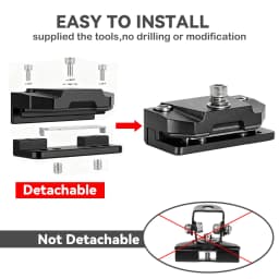 LED Light Bar Brackets With Rubber Padding Universal Adjustable Hood Work Light Mounts for Off-Road Vehicles Trucks Tractors