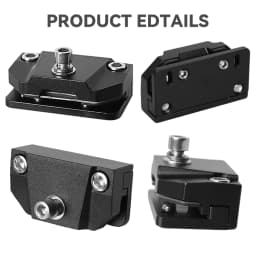 LED Light Bar Brackets With Rubber Padding Universal Adjustable Hood Work Light Mounts for Off-Road Vehicles Trucks Tractors