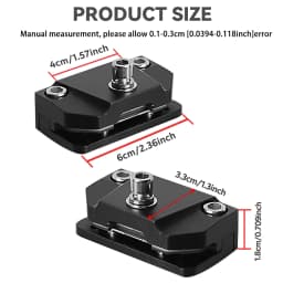 LED Light Bar Brackets With Rubber Padding Universal Adjustable Hood Work Light Mounts for Off-Road Vehicles Trucks Tractors
