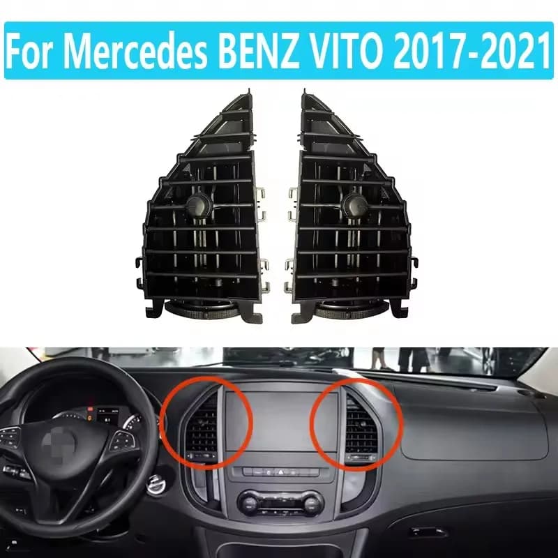 Dashboard Center A/C Grille Vent Air Conditioner Outlet For Mercedes Benz Vito V260 W447 W448 2017-2023 A4478300454