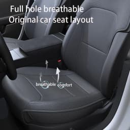 Car Seat Mats For Tesla Model YL /Y Juniper 3 Highland Breathable All Season Back Seat Pad Protector Covers Nappaleather Cushion
