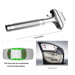 Car Safety Hammer Window Breaker Seat Belt Cutter Emergency Escape Tool Vehicle Rescue Life Saving Kit Survival Essential