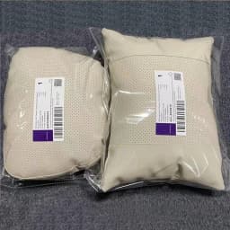 2pcs Set of Car Memory Foam Neck Pillows & Lumbar Support Cushions | Ergonomic Design, Anti-Static, Comfortable Headrests