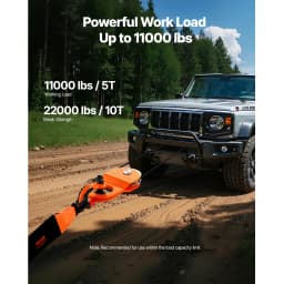 SucceBuy 10T Snatch Block Towing Pulley 22000Lbs Winch Breaking Force Tackle System Offroad Recovery Accessory for Tractor UTV