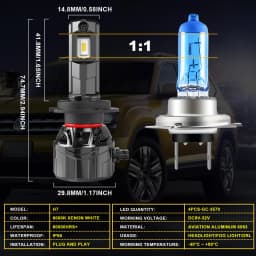 Katur 2x H4 H7 H8 H11 9005 9006 H9 HB3 HB4 HIR2 9012 LED Headlight Canbus 40000Lm LED Lamp Bulb Auto Headlamp 6000K Car Light