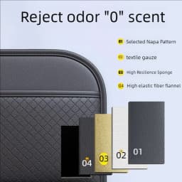 JFBONIN Car Seat Back Organizer - High-Capacity Multi-Pocket Backseat Storage Bag Wear-Resistant Anti-Kick Mat for Vehicle Inter