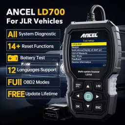 ANCEL LD700 For Land Rover Jaguar Car All System Diagnosis Tool OBD2 Scanner EPB BMS DPF ABS TPMS Oil Reset OBDII Code Reader