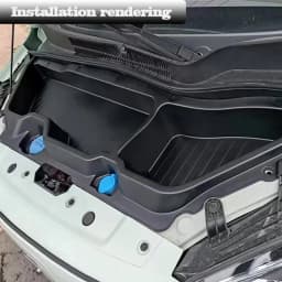Car Cabin Trunk Organizer Box For Leapmotor T03 2023 2024 2025-IN Front Large Capacity Engine Hood Trunk Storage Box Parts