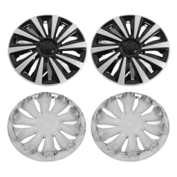 4 Pcs 15in Wheel Hub Cap Full Protection Stylish Look Universal Fit Wheel Rim Cover Hubcaps for Any 15in Steel Wheels