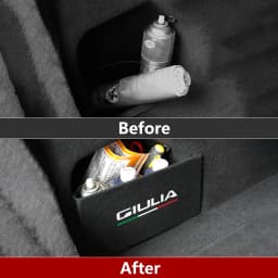 For Alfa Romeo Giulia 952 2016-2027 Trunk Storage Partition Protect Panel, Nylon Interior Sticker, Car Trim Accessories