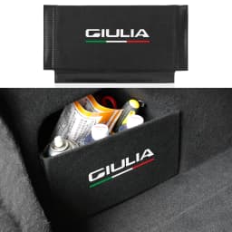 For Alfa Romeo Giulia 952 2016-2027 Trunk Storage Partition Protect Panel, Nylon Interior Sticker, Car Trim Accessories