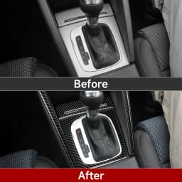 For Audi A3 S3 RS3 (2003-2012) Center Console Gear Shift Panel Cover Carbon Fiber Interior Sticker Car Trim Accessories
