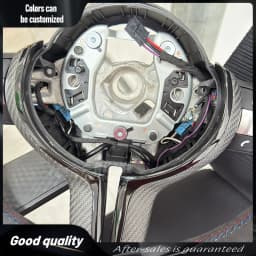 Carbon Trim For Alcantara Steering Wheel for BMW F01 F10 F20 F22 F30 F31 F32 M2 F87 M3 F80 M4 F82 F90 X5 F15 F16