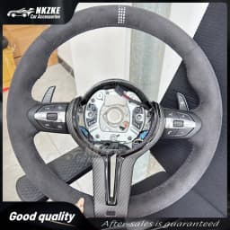 Carbon Trim For Alcantara Steering Wheel for BMW F01 F10 F20 F22 F30 F31 F32 M2 F87 M3 F80 M4 F82 F90 X5 F15 F16