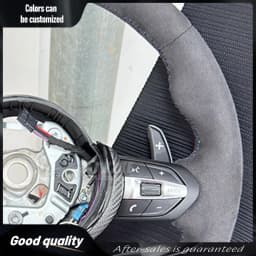 Carbon Trim For Alcantara Steering Wheel for BMW F01 F10 F20 F22 F30 F31 F32 M2 F87 M3 F80 M4 F82 F90 X5 F15 F16