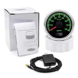 30/60/80/120/200 Km/h GPS Speedometer With GPS Antenna for 12V 24V Car Boat Marine Waterproof Speed Gauge Odometer 7 Colors led