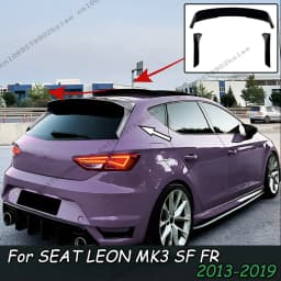 Rear Window Side Spoiler Wing For SEAT LEON MK3 5F FR (Five-door) 2013-2019 Car Roof Trunk Trim Lip Spoiler Wing Car Styling