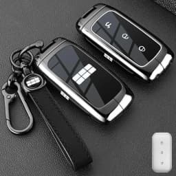 Car Zinc Alloy TPU Leather Key Case Holder Cover For Geely Galaxy EX5 E5 L6 L7 EMI NO.1 Proton e.MAS 7 5 E8 Starry 8 Accessories