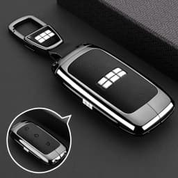 Car Zinc Alloy TPU Leather Key Case Holder Cover For Geely Galaxy EX5 E5 L6 L7 EMI NO.1 Proton e.MAS 7 5 E8 Starry 8 Accessories