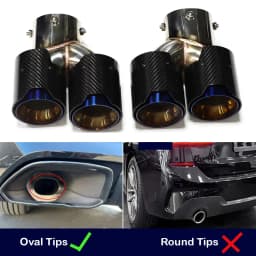 For BMW M240i M340i M440i G20 G21 G22 G42 Exhaust Pipe Upgrade Quad Muffler Tailpipe Tip Nozzle Exhaust Head