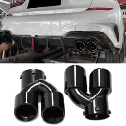 For BMW M240i M340i M440i G20 G21 G22 G42 Exhaust Pipe Upgrade Quad Muffler Tailpipe Tip Nozzle Exhaust Head