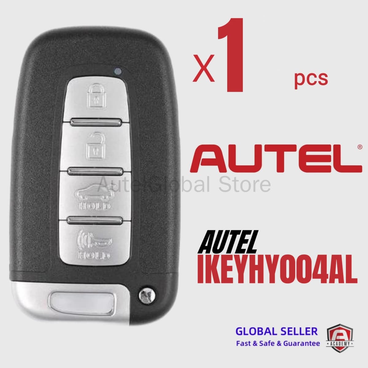1PCS Autel IKEYHY004AL HY004AL Universal Smart Key 4 Buttons For Hyundai For Autel Smart Key For KM100 IM508 IM608 KM100E
