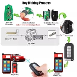 1PCS Autel IKEYHY004AL HY004AL Universal Smart Key 4 Buttons For Hyundai For Autel Smart Key For KM100 IM508 IM608 KM100E