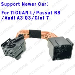 MQB49 5C Intelligent All Key Lost Short Circuit Harness MQB 49 & 1-16Pin OBD2 Adapter for TIGUAN L/ Passat B8/ Audi A3 Q3/Glof7