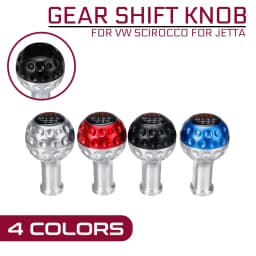 5&6 Speed Black Silver Blue Red with 8/10/12mm Aluminium Adapters Universal Gear Shift Knob For VW Scirocco for Jetta Golf Ball
